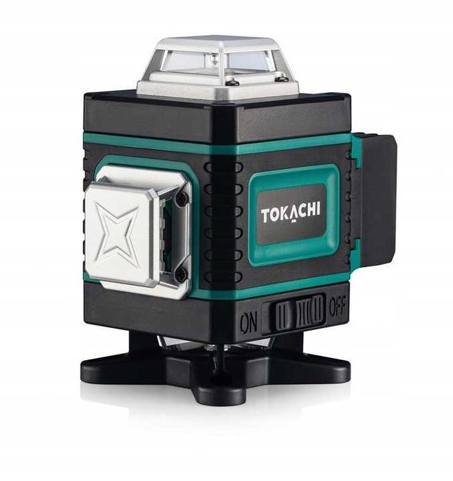 Zestaw poziomica LASEROWA 16 linii LASER KRZYŻOWY 15 elementów walizka