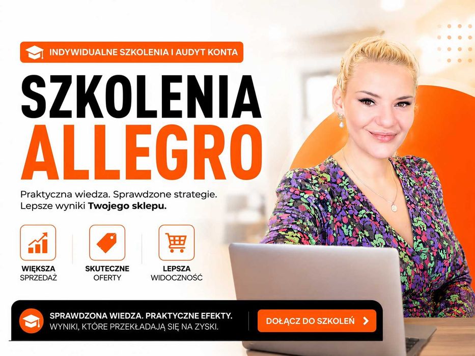 Szkolenie Allegro - Zwiększ sprzedaż, optymalizacja techniczna i marketingowa - Indywidualne szkolenie i Audyt Konta Allegro