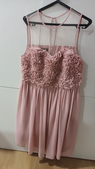 Vestido cerimonia cor de rosa
