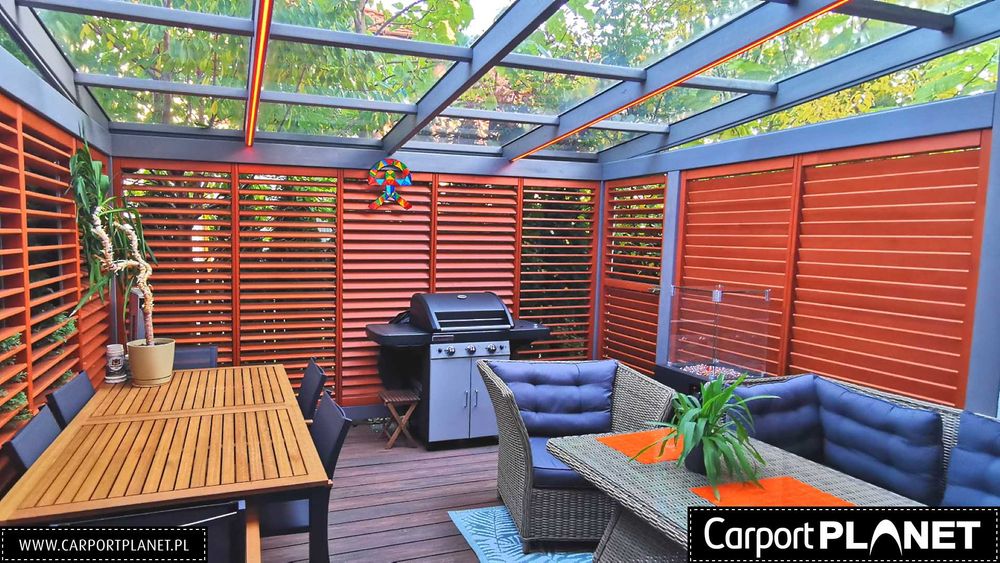 Pergola tarasowa zadaszenie tarasu