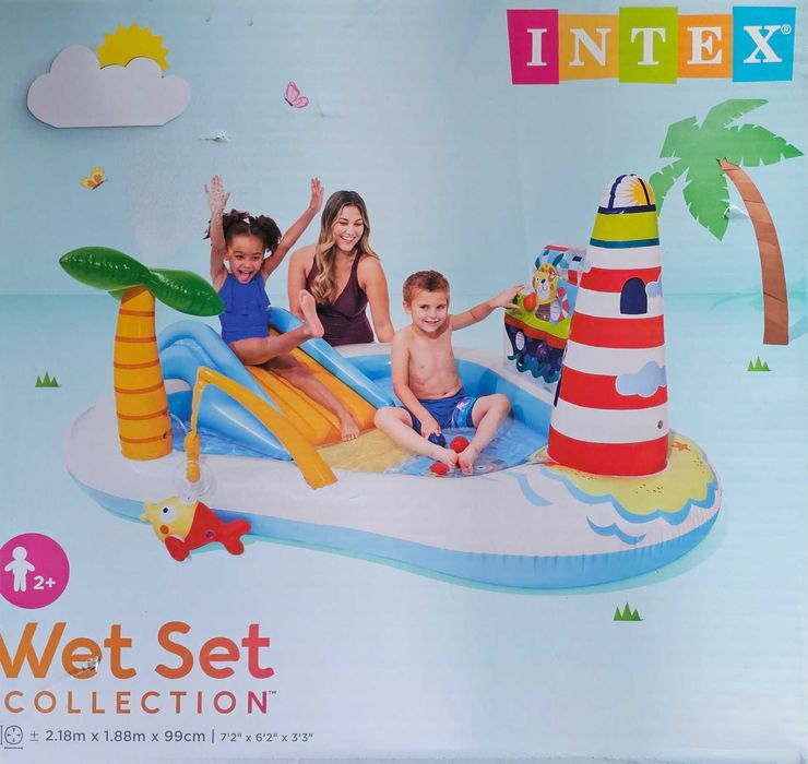 Basen ze ślizgawką Wodny plac zabaw zjeżdżalnia NOWY