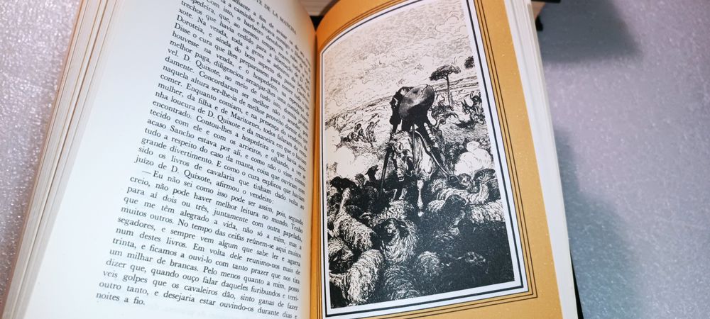 Magnífica edição 3 livros D. Quixote De La Mancha