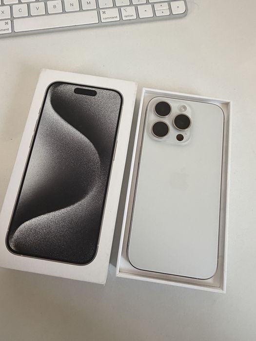 iPhone 15 Pro 128gb White Idealny Bateria 95%