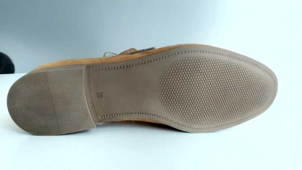 Skórzane oksfordki Pier One