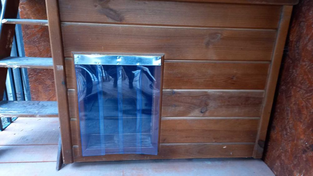 Шторка ПВХ для собачьей будки.