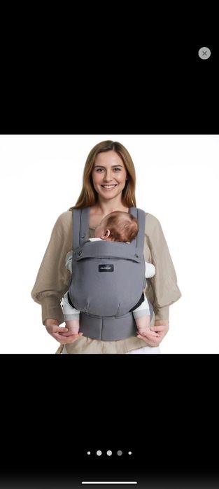 Porta-bebés Momcozy: ergonómica, confortável e leve para bebés dos 3 meses aos 24 meses, fácil de colocar, apoio lombar, mãos livres