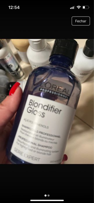 Shampoo loreal selado para cabelos loiros