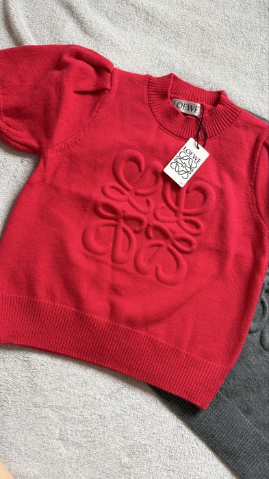Кофтинки лоеве лоеве светр, сіра, червона