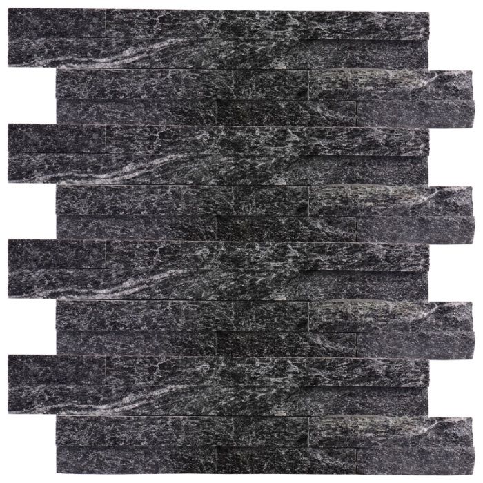 Panel Ścienny Kwarcyt Black 36x10 Kamień elewacyjny