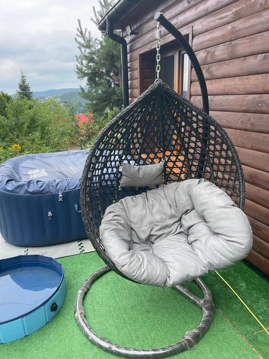 Domek na wynajem całoroczny jakuzzi jezioro las