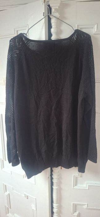 Sweter czarny rozpinany
