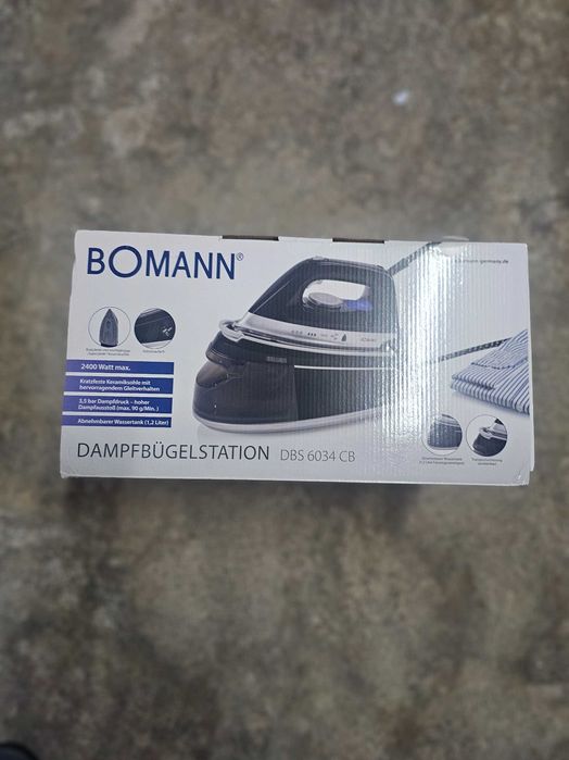 Ferro engomar a vapor Bomann DBS 6034 C novo
