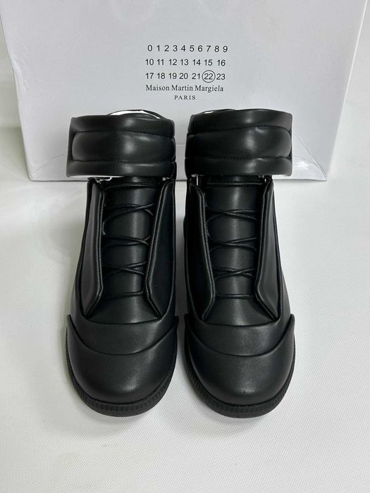 MAISON MARGIELA FUTURE BLACK HIGH кеди чорні кросівки кеды черные 36