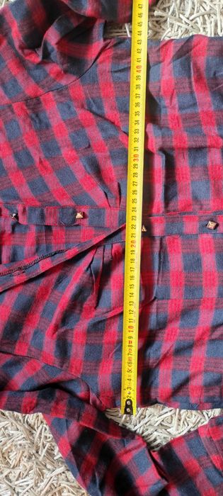 Tunika sukienka w kratę S 36 Rosienne