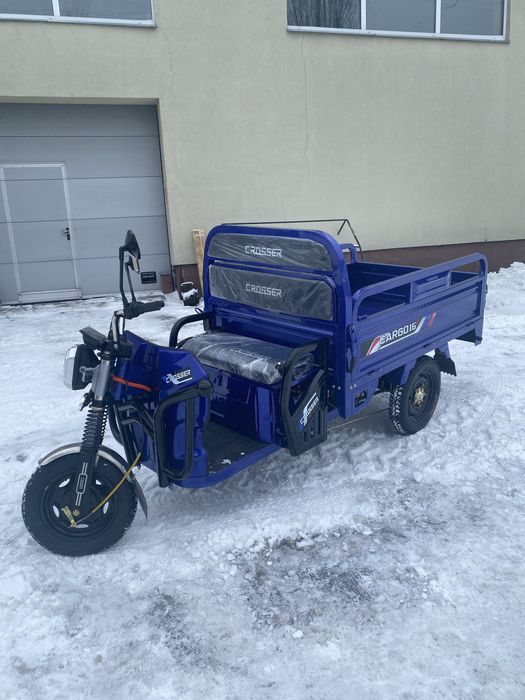 Трицикл вантажний електричний Crosser CARGO16 1200W  60V/58Ah