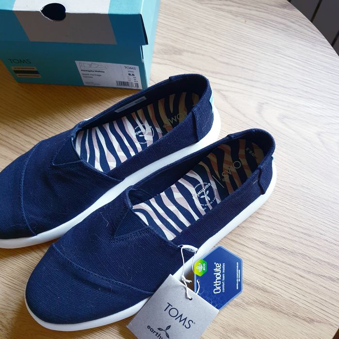 Жіночі мокасини сліпони чорні Tom's 39р.25см 25.5см 39.5