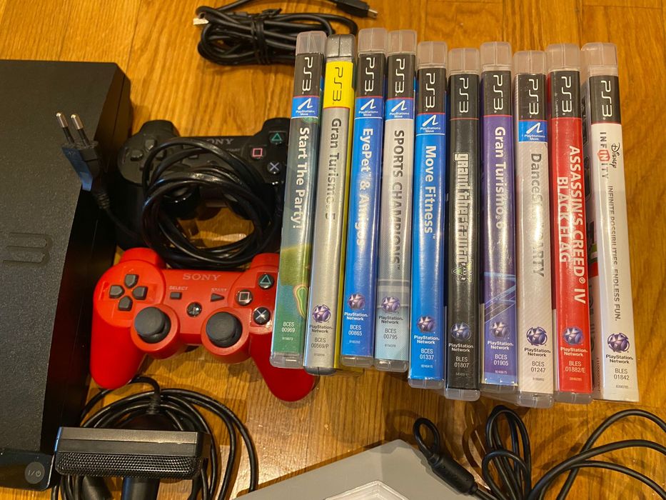 Playstation 3 e muito acessórios