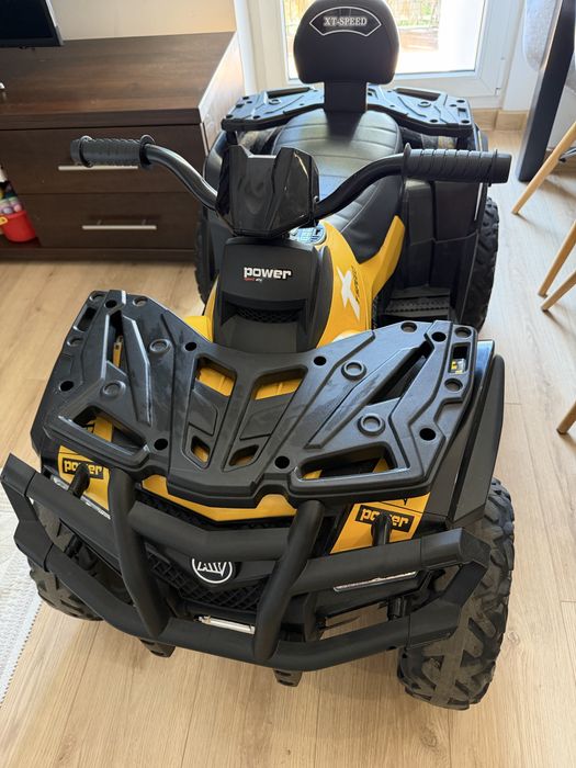Quad XT-Speed dla dzieci Żółty + Napęd 4x4 + EVA + Wolny Start + Radio MP3 + LED