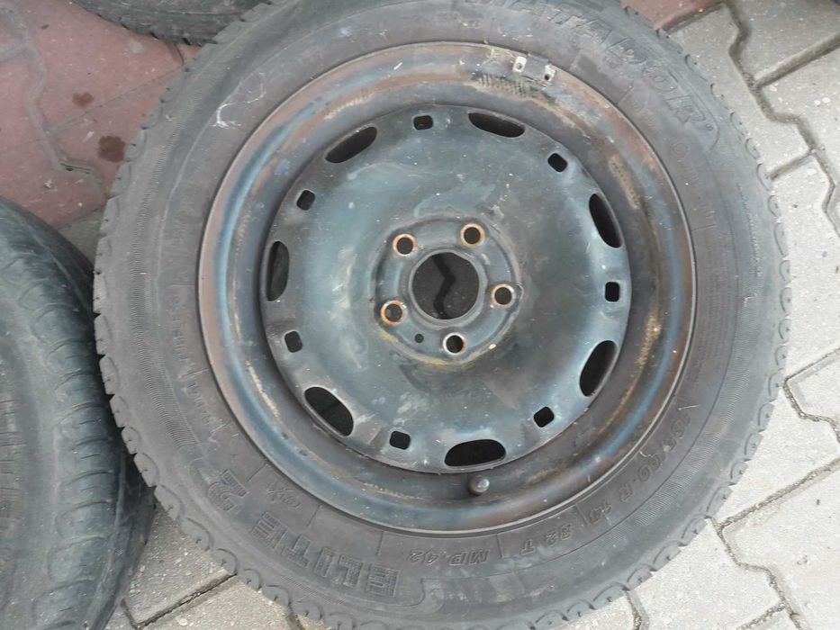 Koła felgi stalowe 14" 5x100 ET38 Vw Golf 4 Skoda Fabia opon 175/65/14
