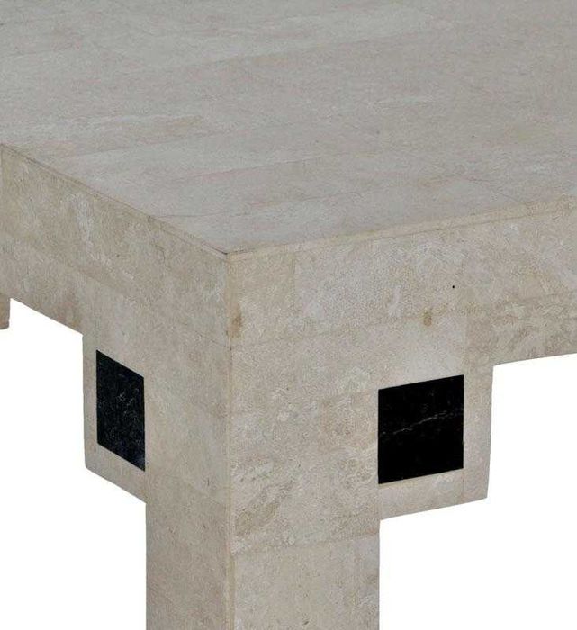 Consola folheada a pedra