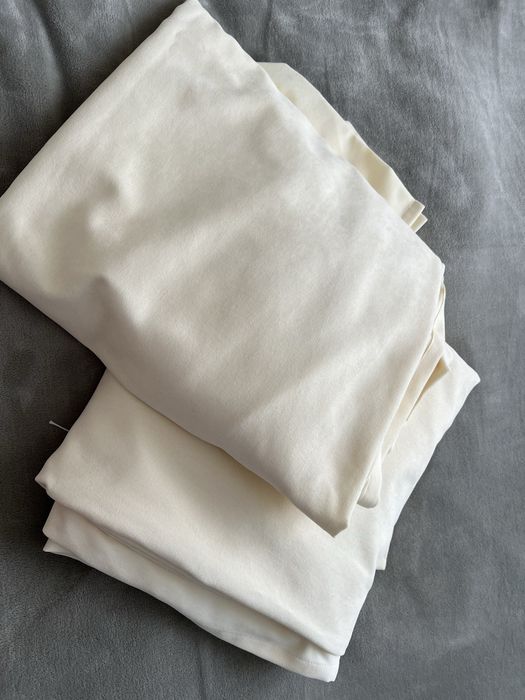 Zasłony kremowe wysokość 255 cm - 2 sztuki (zestaw)