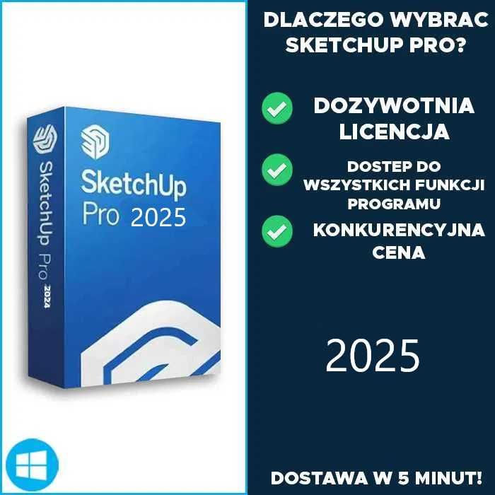 SketchUp Pro 2025 PL Windows / MacOS Licencja na stałe
