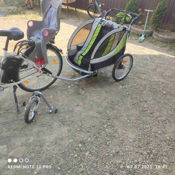 Продам електро велосипед з коляскою