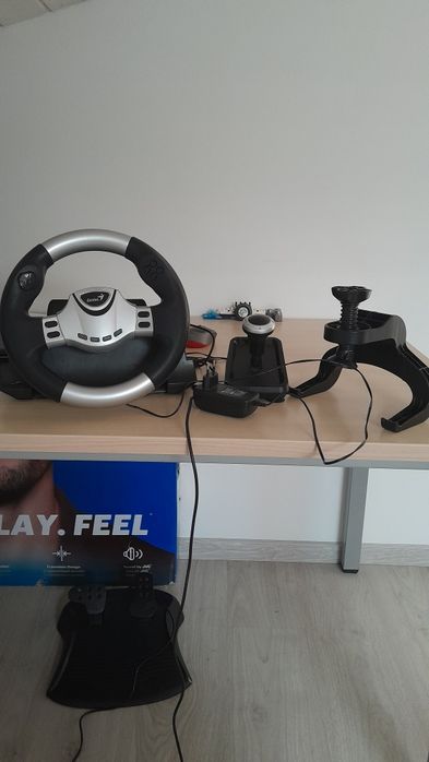 Кермо ігрове з педалями  Genius speed wheel rv ff