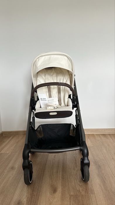 Прогулянкова коляска Cybex Balios S Lux 2025 Seashell Beige з бампером