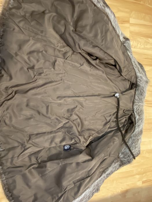 C&A Szare futro naturalne nutria 42/ 44 damskie  rozm Vintage damskie