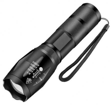 Latarka policyjna Led - T6 - taktyczna - uniwersalne zasilanie