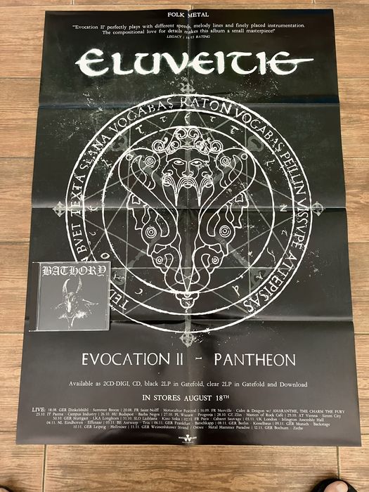 Poster Eluveitie - Evocation II (Pantheon) - Original Nuclear Blast