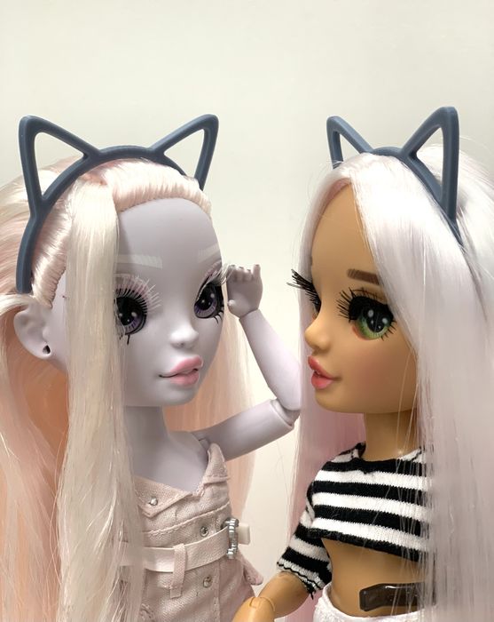 Opaska szara uszy kota dla lalki rainbow high 1 sztuka