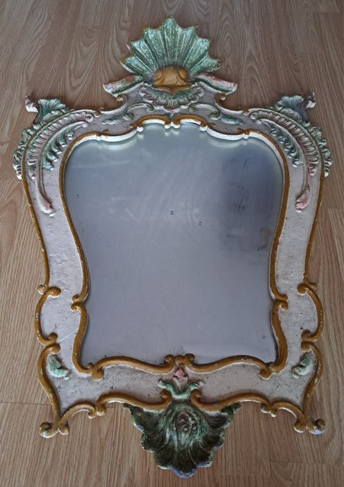 Espelho Antigo Cerâmica 88cm x 59cm