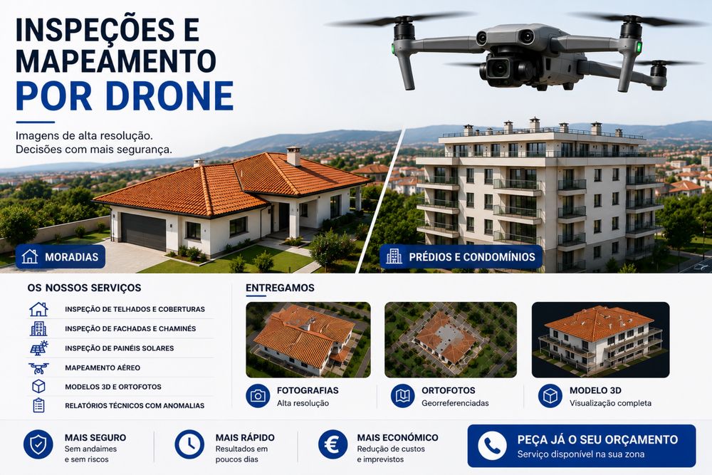 Inspeção Técnica e Mapeamento por Drone de imoveis