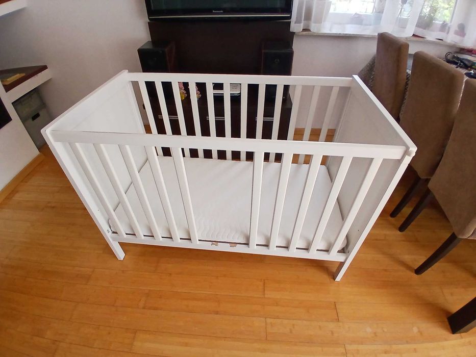 Łóżeczko Ikea sundvik materac