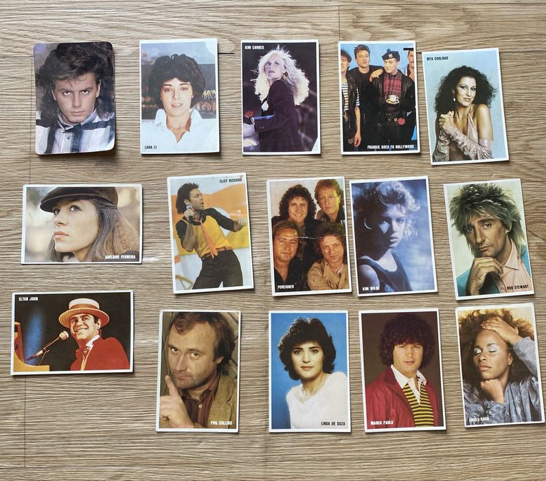 Calendários de bolso – Cantores & Bandas (Top Disco Stars – 1985/86)