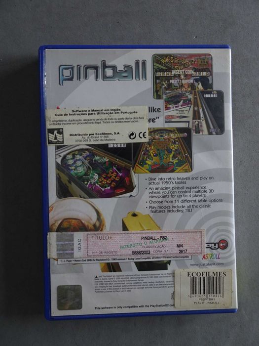 Jogo Playstation 2 - PS2 - Pinball