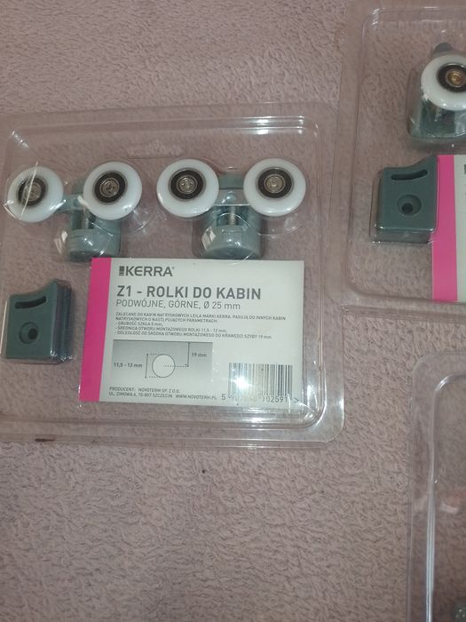 Rolki do kabiny prysznicowej górne i dolne