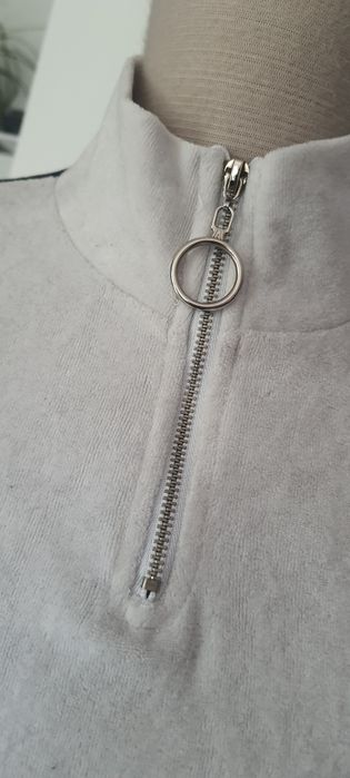 Welurowa długa bluza boohoo s m