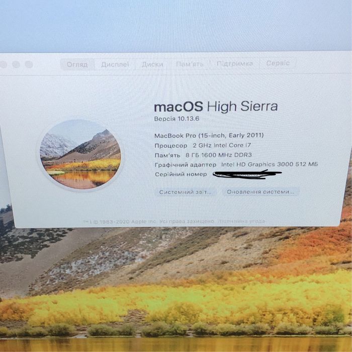 Ноутбук Apple Macbook Pro 15