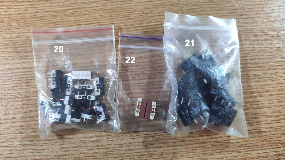 Энкодеры, кнопки и др. для мышек