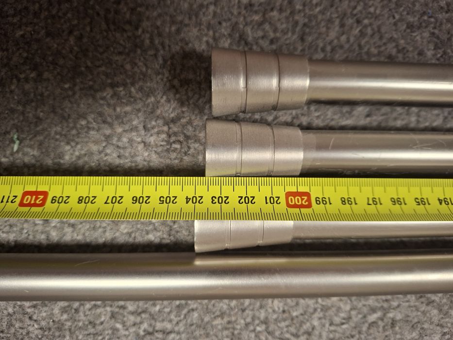 Karnisze 6szt 204cm i 244cm