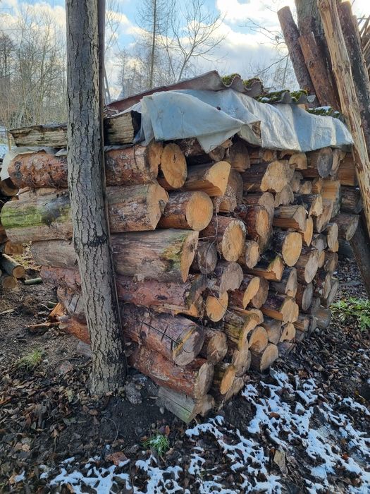 Drewno opałowe suche, sosna, brzoza.