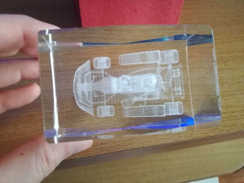 Peça decoração Cubo Laser 3D Karting