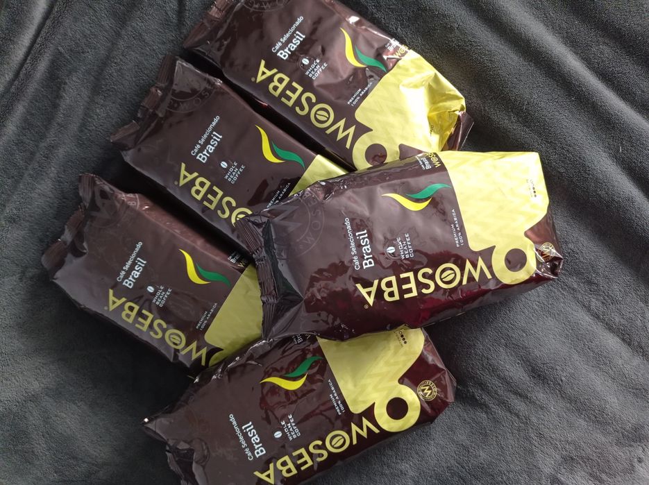 Kawa Woseba Brasil NOWA 3 paczki ziarnista Arabica 1 kg