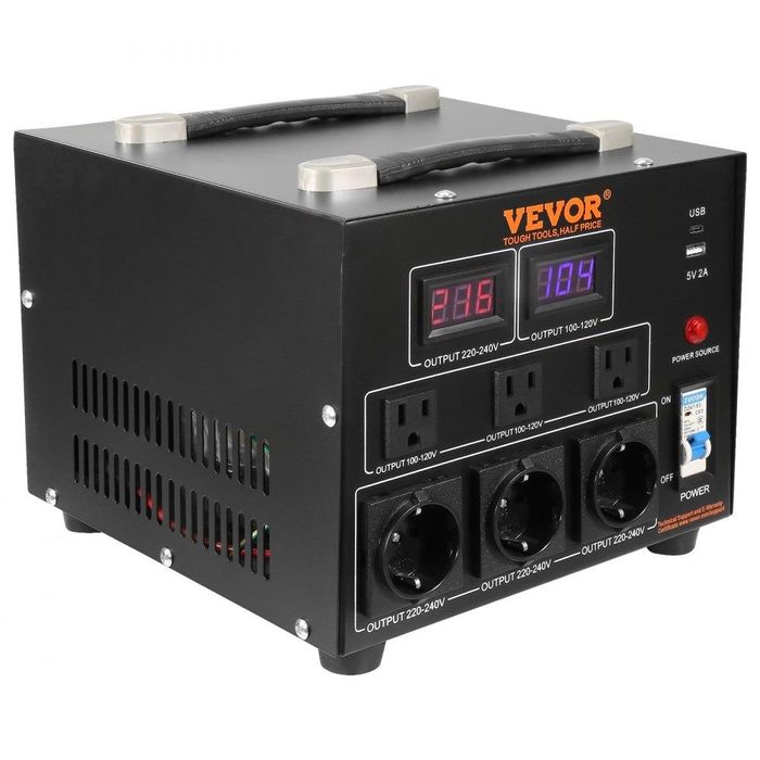 Трансформатор перетворювача напруги VEVOR 5000 ВА Перетворювач змінного струму  110 220