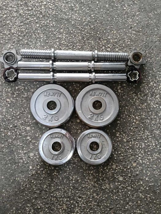 Halteres ajustáveis com pesos