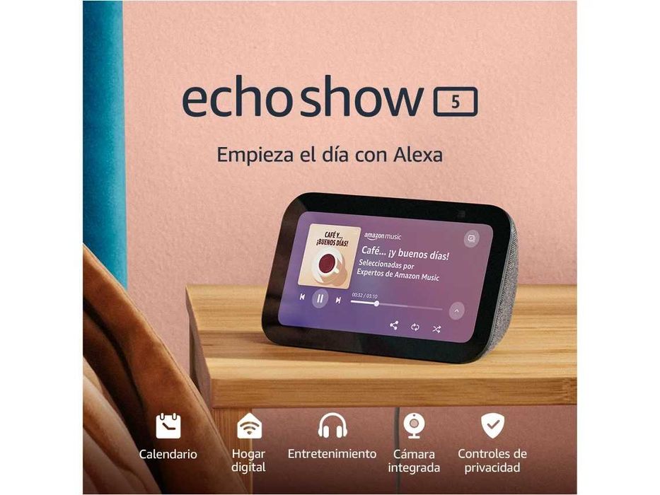 Amazon Echo Show 5 (3ª geração) com assistente virtual Alexa integrado. (NOVO)