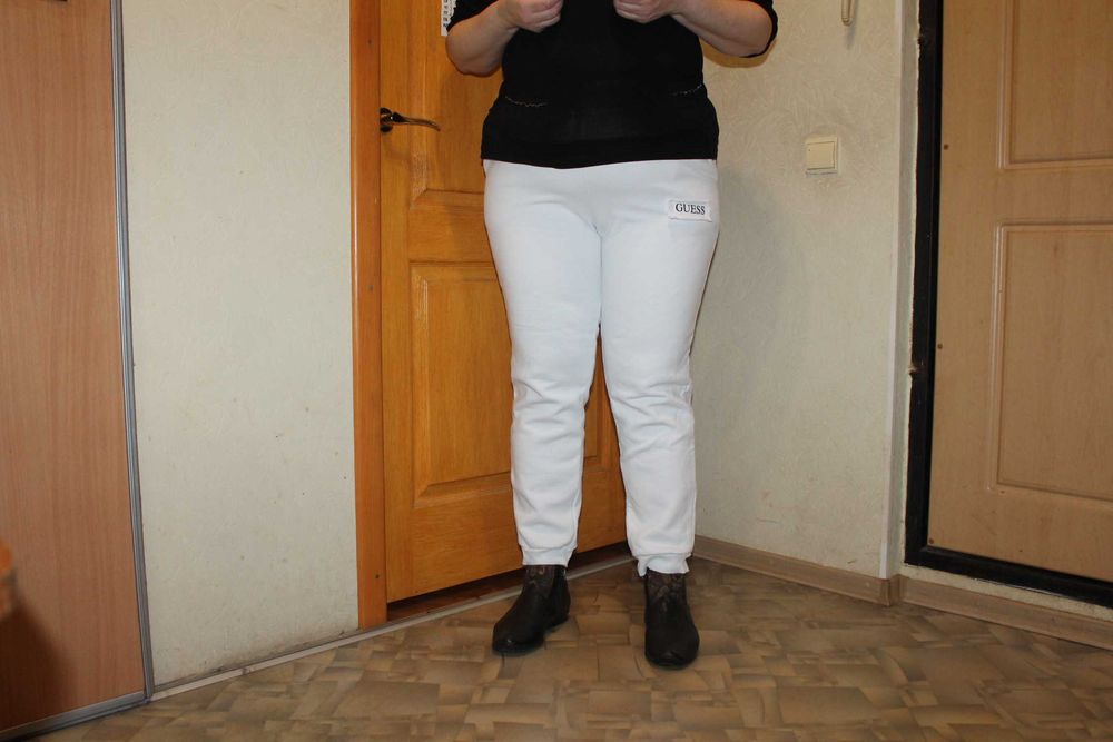 Женские трикотажные брюки на флисе джоггеры. Размер L